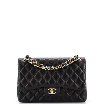 Chanel Classic Double Flap Bag Quilted Lambskin Jumbo