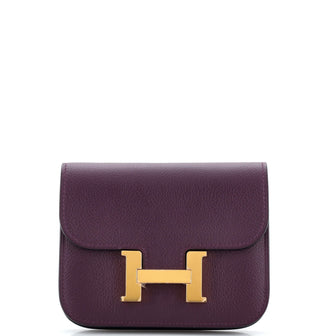 Hermes Constance Slim Wallet Evercolor