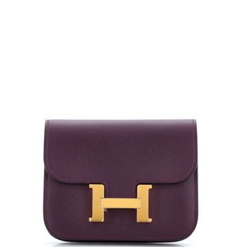Hermes Constance Slim Wallet Evercolor