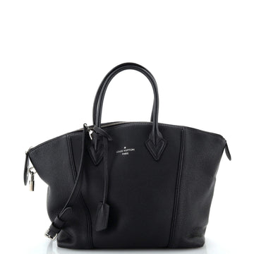 Louis Vuitton Soft Lockit Handbag Leather PM
