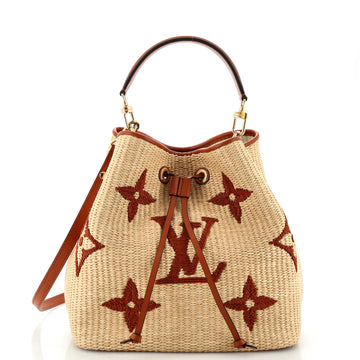 Louis Vuitton NeoNoe Handbag Monogram Giant Raffia MM