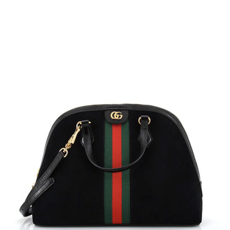 Gucci Ophidia Dome Top Handle Bag Suede Medium