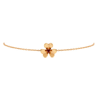 Van Cleef & Arpels Frivole Bracelet 18K Rose Gold with Ruby Mini