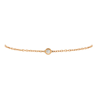 Cartier D'Amour Bracelet 18K Rose Gold and Diamond Small