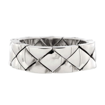 Chanel Matelasse Ring 18K White Gold
