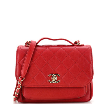 Chanel Business Affinity Flap Bag Quilted Caviar Small