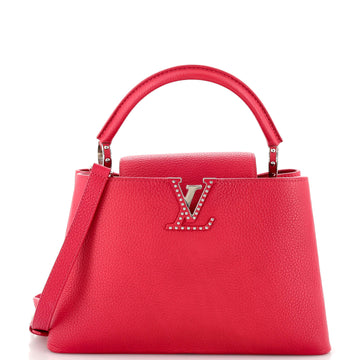 Louis Vuitton Capucines Bag Leather with Studded Detail PM