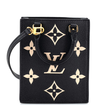 Louis Vuitton Petit Sac Plat Bag Bicolor Monogram Empreinte Giant