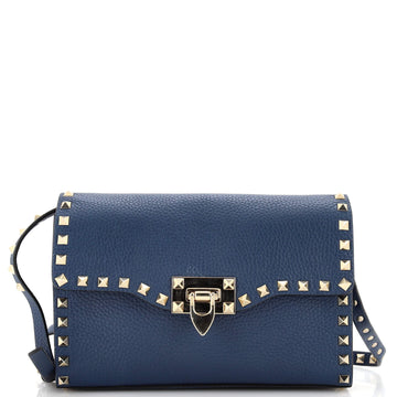 Valentino Garavani Rockstud Flip Lock Flap Bag Leather Small