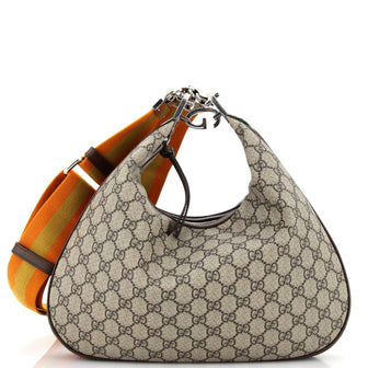Gucci Attache Shoulder Bag GG Coated Canvas Large