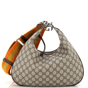 Gucci Attache Shoulder Bag GG Coated Canvas Large