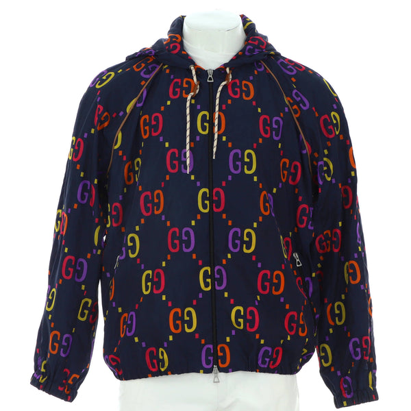 Gucci Men's Hooded Zip Jacket Jumbo GG Polyamide 265113