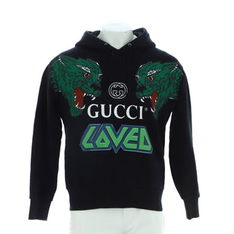 Gucci Men's Loved Tigers Hoodie Printed Cotton