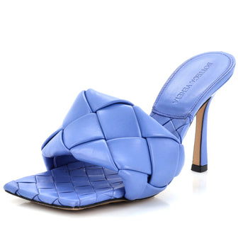 Bottega Veneta Women's Lido Heeled Sandals Maxi Intrecciato Leather