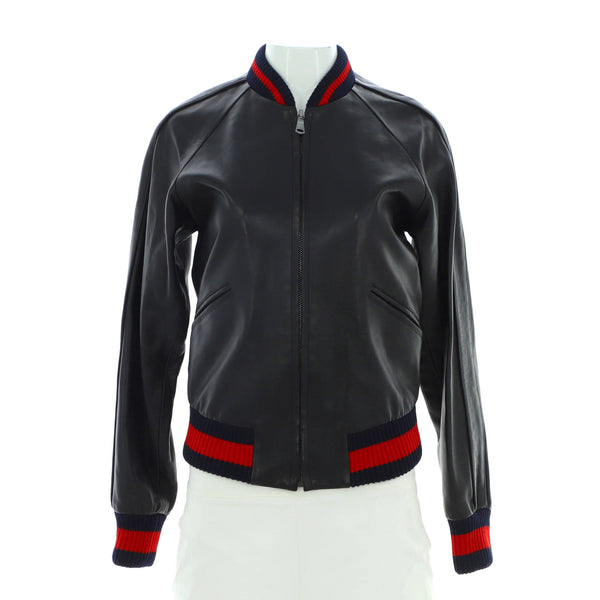 GUCCI イタリア製 黒レザージャケット 265161-