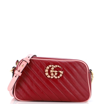 Gucci GG Marmont Shoulder Bag Diagonal Quilted Leather Small