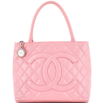 Chanel Medallion Tote Quilted Caviar