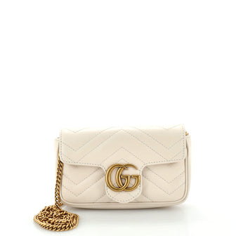 Gucci GG Marmont Flap Bag Matelasse Leather Super Mini