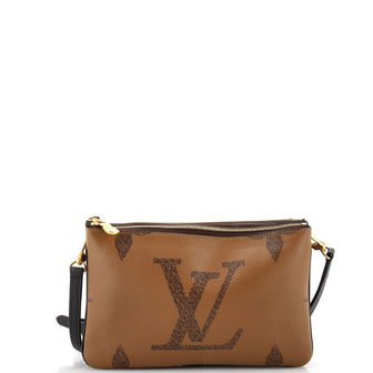 Louis Vuitton Double Zip Pochette Reverse Monogram Giant