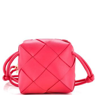 Bottega Veneta Cassette Camera Crossbody Bag Maxi Intrecciato Leather Mini