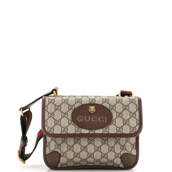 Gucci Neo Vintage Flap Messenger GG Coated Canvas Small