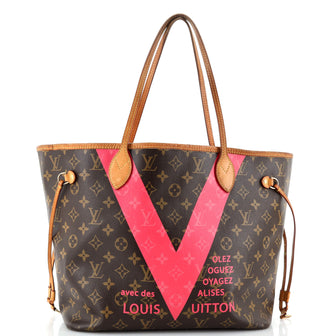 Louis Vuitton Neverfull NM Tote Limited Edition Cities V Monogram Canvas MM