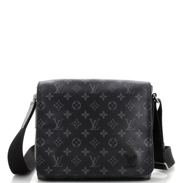 Louis Vuitton District Messenger Bag Monogram Eclipse Canvas PM