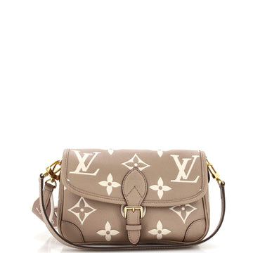 Louis Vuitton Diane NM Handbag Bicolor Monogram Empreinte Giant