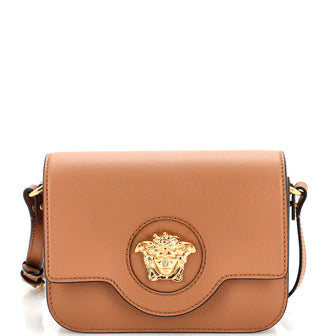 Versace La Medusa Flap Shoulder Bag Leather Small