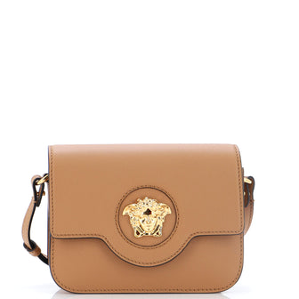 Versace La Medusa Flap Shoulder Bag Leather Small