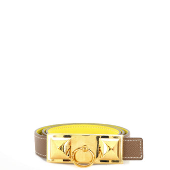 Hermes Rivale Reversible Belt Leather Thin