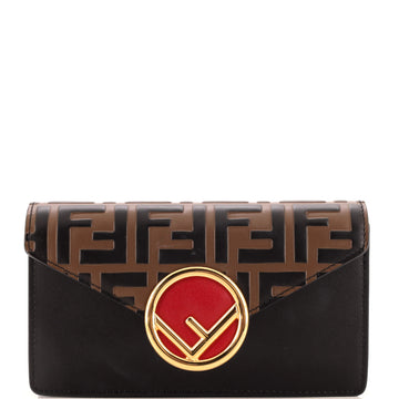 Fendi F is Fendi Convertible Belt Bag Leather with Zucca Embossed Detail