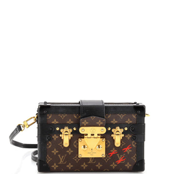 Louis Vuitton Petite Malle Handbag Monogram Canvas