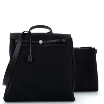 Hermes Herbag Toile and Leather GM