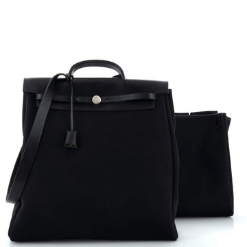 Hermes Herbag Toile and Leather GM