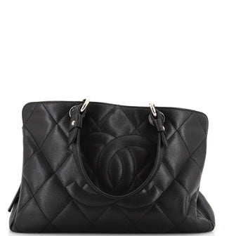 Chanel Timeless CC Soft Zip Tote Quilted Caviar Medium