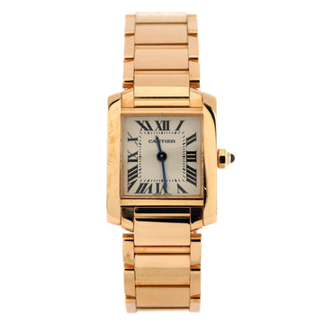 Cartier Tank Francaise Quartz Watch Rose Gold 20