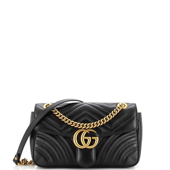 Gucci GG Marmont Flap Bag Matelasse Leather Small