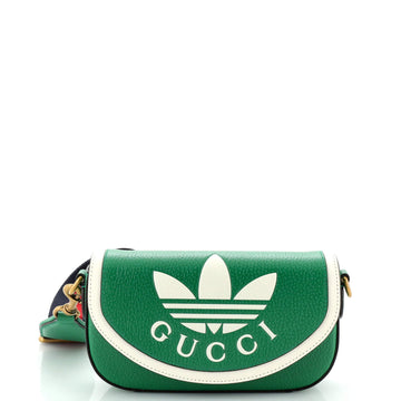 Gucci x adidas Flap Shoulder Bag Leather Mini