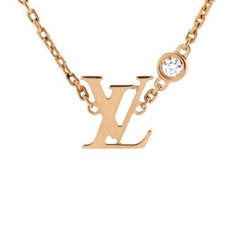 Louis Vuitton Idylle Blossom Diamond Pendant Necklace 18K Rose Gold