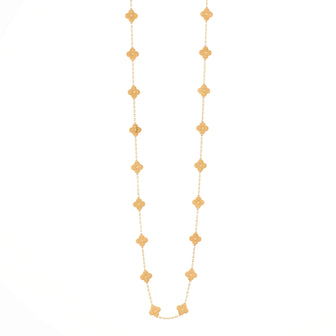 Van Cleef & Arpels Vintage Alhambra 20 Motifs Necklace 18K Yellow Gold