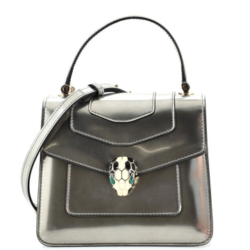 Bvlgari Serpenti Top Handle Bag Patent Small