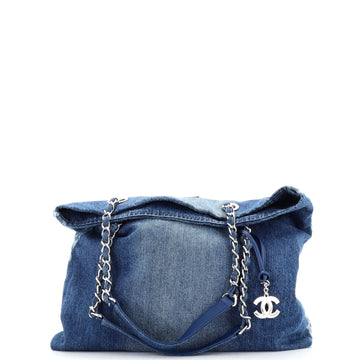Chanel Open Shopping Tote Degrade Denim Medium
