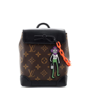 Louis Vuitton Steamer Bag Monogram Canvas with LV Friends Patch XS