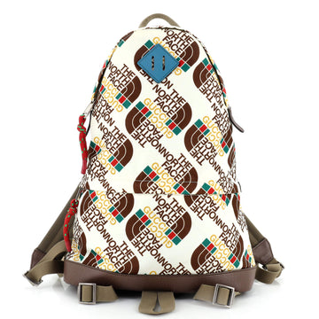 Gucci Gucci x The North Face Zip Backpack Printed Nylon Medium