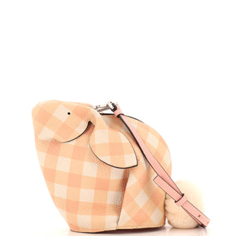 Loewe Rabbit Crossbody Bag Printed Leather and Shearling Mini