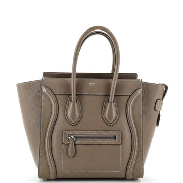 Celine Luggage Bag Grainy Leather Micro