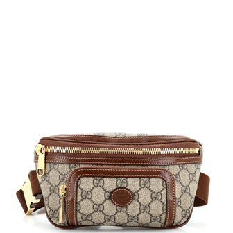Gucci Interlocking G Patch Belt Bag GG Coated Canvas