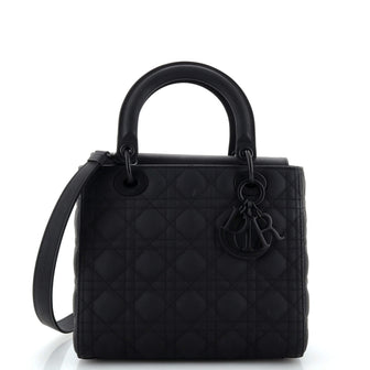 Christian Dior Ultra Matte Lady Dior Bag Cannage Quilt Calfskin Medium