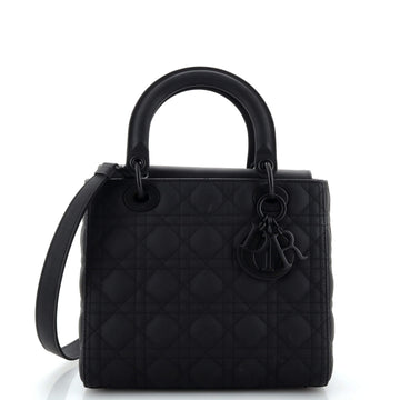 Christian Dior Ultra Matte Lady Dior Bag Cannage Quilt Calfskin Medium